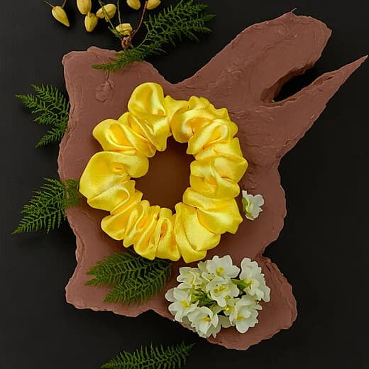 Sunshine yellow scrunchie