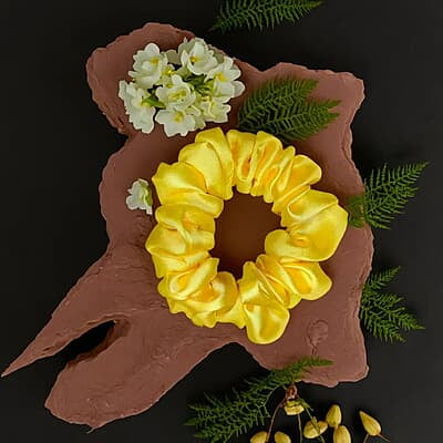 Sunshine yellow slim scrunchie Sunshine yellow slim scrunchie