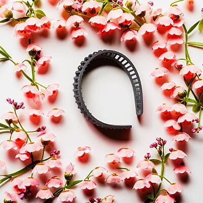 Sleek Matt Black Headband